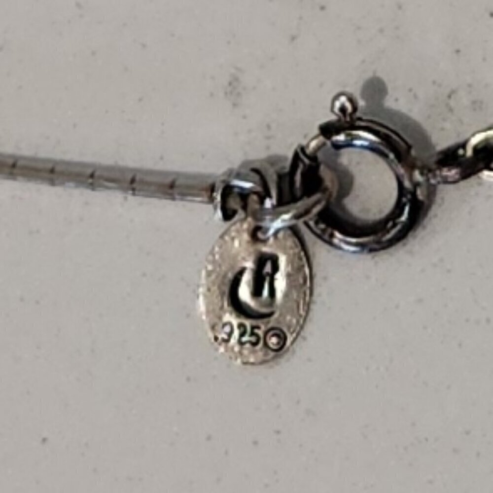 Carolyn Pollack Relios Sterling Silver & Turquoise Necklace - Picture 3 of 5